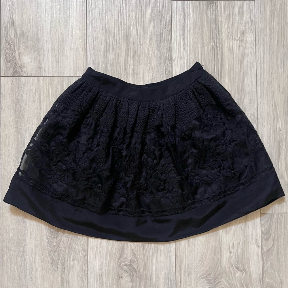 Elegant Black Lace Skirt, size 34